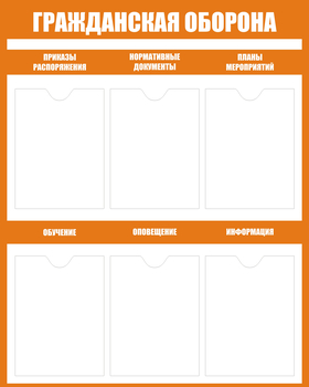 C89  Гражданская оборона (800х1000 мм, пластик ПВХ 3 мм, Прямая печать на пластик) - Стенды - Стенды по гражданской обороне и чрезвычайным ситуациям - Магазин охраны труда Протекторшоп